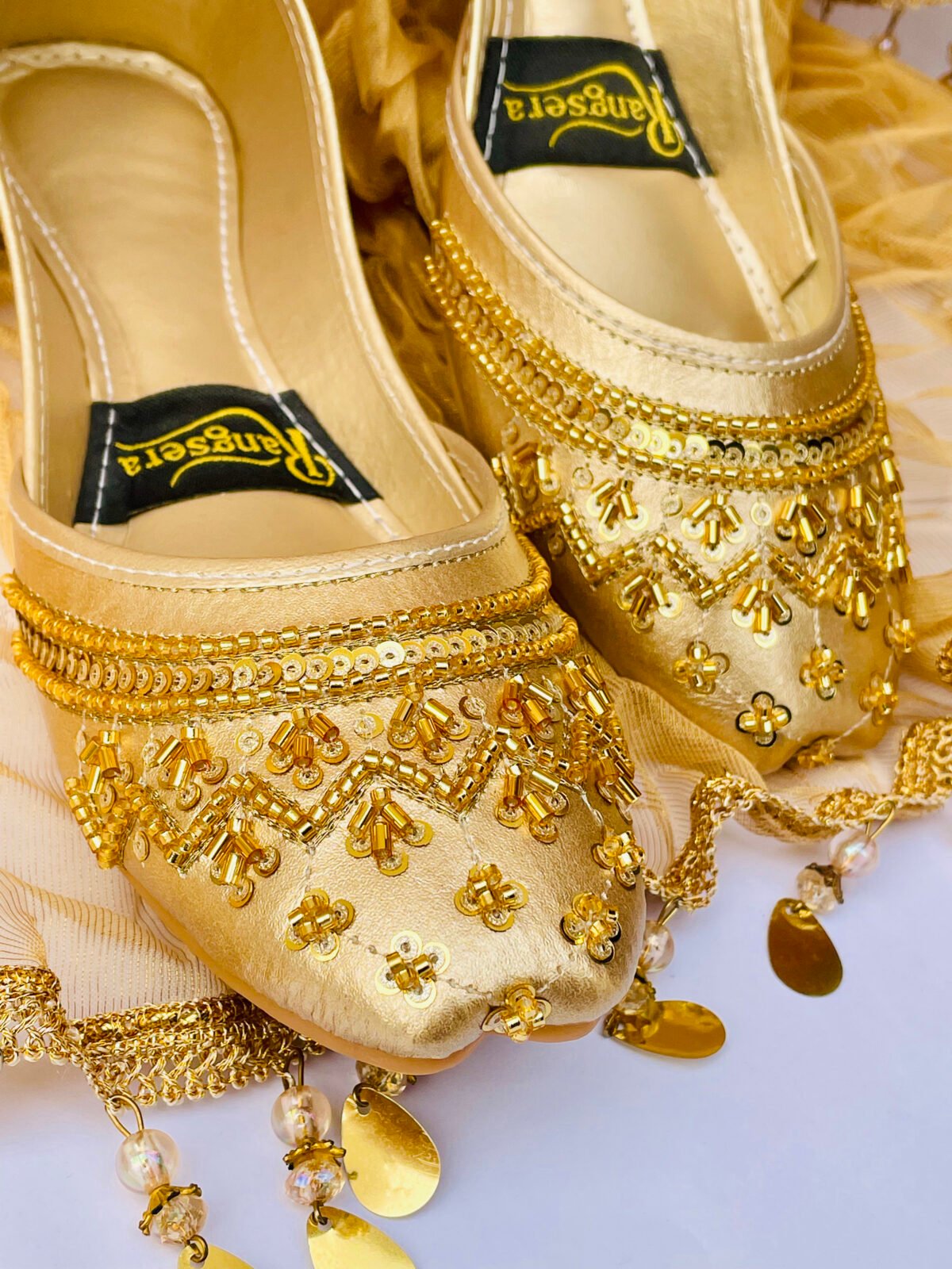 Light Golden Pearl Khussa - Image 4