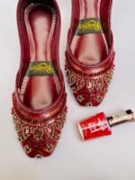 Maroon Stone Khussa - Image 2