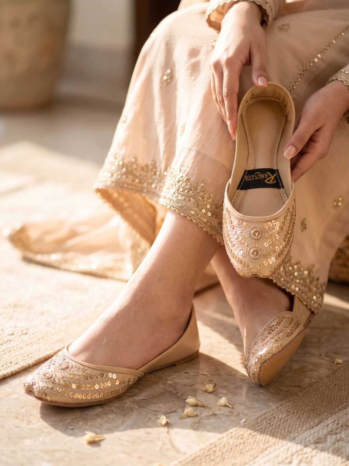 Gulbahar Skin Handmade Khussa for Women - Image 1