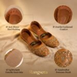 Mustard Gold Handmade Khussa for Women - Image 2