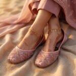 Blush Pink Handmade Khussa for Women