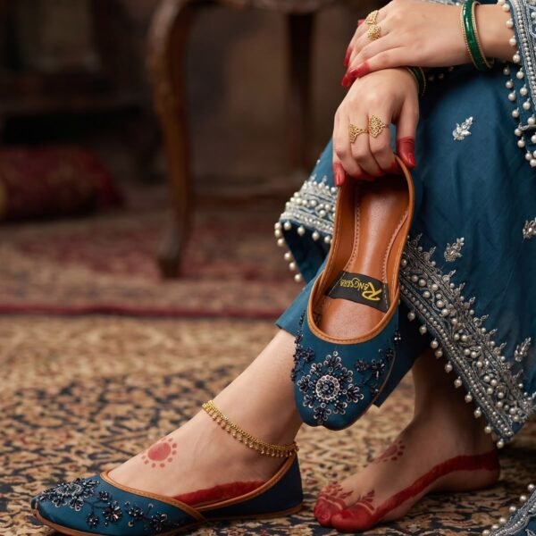 Sitara Noor (Zinc)  Handmade Khussa for Women